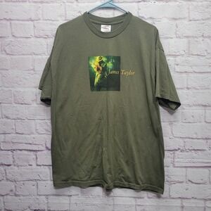 VTG James Taylor Oct Rd 2003 Tour Tshirt Mens XL Tennessee River Double Side USA